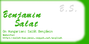 benjamin salat business card
