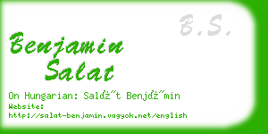 benjamin salat business card